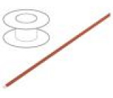 Vodič: plochý kabel licna 2x0,14mm2 červená 100m