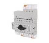 Switch: mains-generator Stabl.pos: 3 80A I-0-II Mounting: DIN