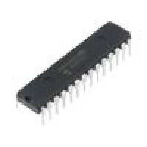 Mikrokontrolér AVR EEPROM: 512B SRAM: 16kB Flash: 128kB DIP28