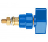 POL102L-BL Přístrojová svorka modrá 1kVDC 100A Kontakty: mosaz 81mm