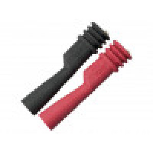 Krokosvorka černá,červená 4mm Shoda s: EN61010 1000VCAT III
