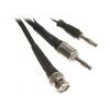 PKT-MKS-1 Test lead 4mm banana plug-BNC plug and 4mm banana plug black