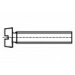 Šroub M1,6x3 0,35 Hlava: válcová plochá 0,4mm ocel zinek