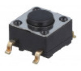 Mikrospínač TACT SPST 0,1A/28VDC Rkont max: 100mΩ OFF-(ON)