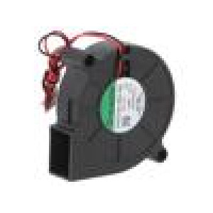 Ventilátor: DC blower 12VDC 51,6x51,7x15mm 9,17m3/h 45,8dBA