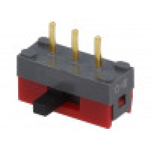Přepínač: posuvný SPDT 0,4A/28VDC Montáž: z boku -15÷60°C