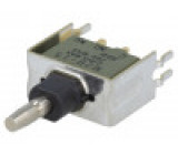 Přepínač: tlačítkový SPDT ON-(ON) 1A/125VAC 1A/30VDC -30÷85°C