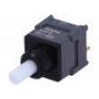 BB16AP Přepínač: tlačítkový pol: 2 SPDT 0,4A/28VAC Výv: pájecí 500MΩ