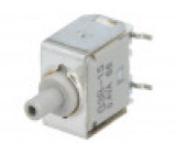 G3B15AP Přepínač: tlačítkový pol: 2 SPDT 0,4A/28VAC ON-(ON)