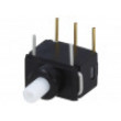 GB15AH Přepínač: tlačítkový pol: 2 SPDT 0,4A/28VAC 0,4A/28VDC ON-(ON)