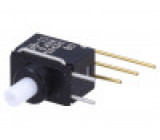 GB15AV Přepínač: tlačítkový pol: 2 SPDT 0,4A/28VAC 0,4A/28VDC ON-(ON)