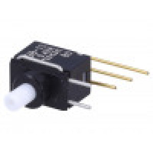 GB15AV Přepínač: tlačítkový pol: 2 SPDT 0,4A/28VAC 0,4A/28VDC ON-(ON)