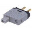 GB215AP Přepínač: tlačítkový pol: 2 DPDT 0,4A/28VAC 0,4A/28VDC ON-(ON)