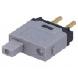 GB215AP Přepínač: tlačítkový pol: 2 DPDT 0,4A/28VAC 0,4A/28VDC ON-(ON)