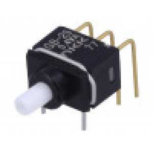 GB25AH Přepínač: tlačítkový pol: 2 DPDT 0,4A/28VAC 0,4A/28VDC ON-(ON)