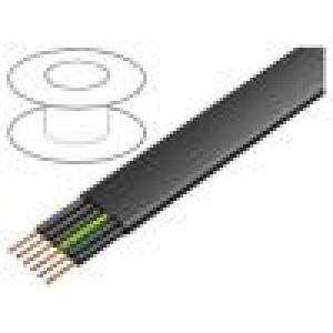 Vodič PVC-Flach 6G0,75mm2 nestíněný 450/750V PVC Cu licna