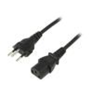 Kabel 3x0,75mm2 IEC C13 zásuvka,vidlice SEV-1011 (J) PVC