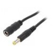 Kabel 2x0,5mm2 DC 5,5/2,1 zástrčka,DC 5,5/2,1 zásuvka přímý