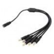 Kabel 2x0,5mm2 DC 5,5/2,1 zástrčka x5,DC 5,5/2,1 zásuvka