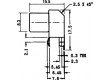 Zásuvka RCA zásuvka MINI úhlové 90° THT Rozlišovač černá