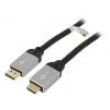 Kabel DisplayPort 1.2,HDMI 2.0 5m černá