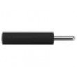 Zásuvka banánek 4mm 20A 34,8mm černá niklovaný -25÷80°C 10mΩ