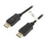 Kabel DisplayPort 1.2,HDCP 2.2 1m černá