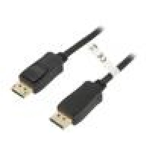 Kabel DisplayPort 1.2,HDCP 2.2 3m černá