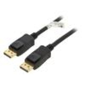 Kabel DisplayPort 1.4,HDCP 2.2 3m černá