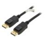 Kabel DisplayPort 1.4,HDCP 2.2 5m černá