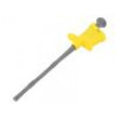 Měřicí hrot s háčkem klešťový 6A žlutá Rozs.uchop: max.4,5mm