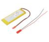 Akumuátor Li-Po 3,7V 4500mAh vodiče 12,5x35x97mm