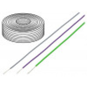 Vodič SiFF licna Cu 10mm2 silikon černá -60÷180°C 500V