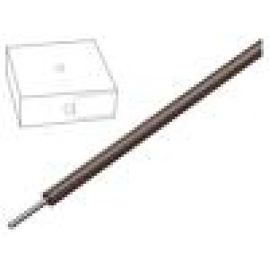 Vodič SiD drát Cu 2,5mm2 silikon hnědá -60÷180°C 300/500V