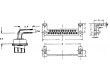 D-Sub PIN: 37 zásuvka zásuvka na PCB úhlové 90° THT