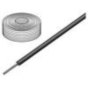 Vodič SiFF licna Cu 0,25mm2 silikon černá -60÷180°C 500V