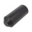 Heat shrink cap glued 63mm black Diam.after shrinking: 25mm