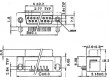 D-Sub PIN: 9 zásuvka zásuvka úhlové 90° THT UNC4-40 5A 15mΩ