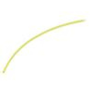 Teplem smrštitelná trubička 3: 1 1,5mm žluto-zelená