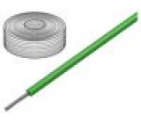 Vodič SiF licna Cu 6mm2 silikon zelená -60÷180°C 500V 100m
