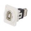 Spojka USB A zásuvka,USB B zásuvka FT USB 2.0 plast 19x24mm