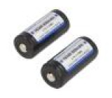 Akum: Li-Ion 16340 3,7V 850mAh Ø16,8x35,7mm