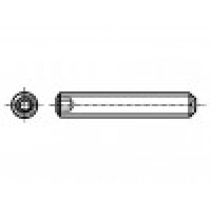 Šroub M3x4 0,5 Hlava: bez hlavy imbus HEX 1,5mm ocel černěné