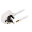 Kabel BS 1363 (G) vidlice 5m bílá PVC 3G1mm2 13A 300/500V