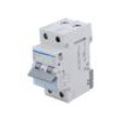 Jistič 230/400VAC Ijmen: 20A Póly: 2 DIN Průběh: C 6kA IP20