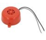 BCP-A24 Akustický měnič: piezoelektrický bzučák 24VDC Barva: červená