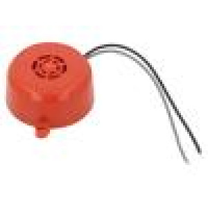 BCP-A24 Akustický měnič: piezoelektrický bzučák 24VDC Barva: červená