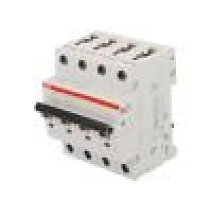 Jistič 400VAC Ijmen: 2A Póly: 4 DIN Průběh: C 10kA IP20 1÷25mm2