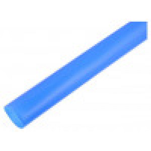 Heat shrink sleeve glueless 2: 1 25.4mm L: 1m blue polyolefine