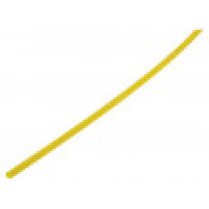 Teplem smrštitelná trubička bez lepidla 2: 1 9,5mm L: 1m žlutá